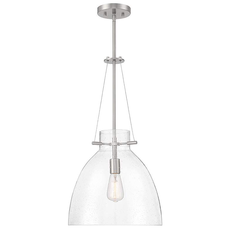 Image 1 Foster 1-Light Pendant in Satin Nickel