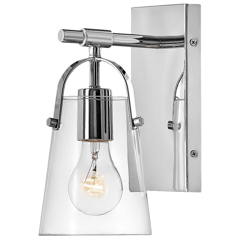 Image 1 Foster 10 inch High Chrome Wall Sconce by Hinkley Lighting