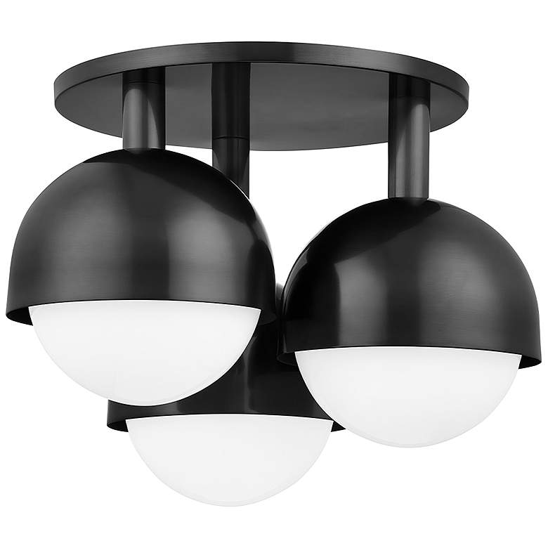 Image 2 Foster 18 3/4" Wide Old Bronze 3-Light Ceiling Light