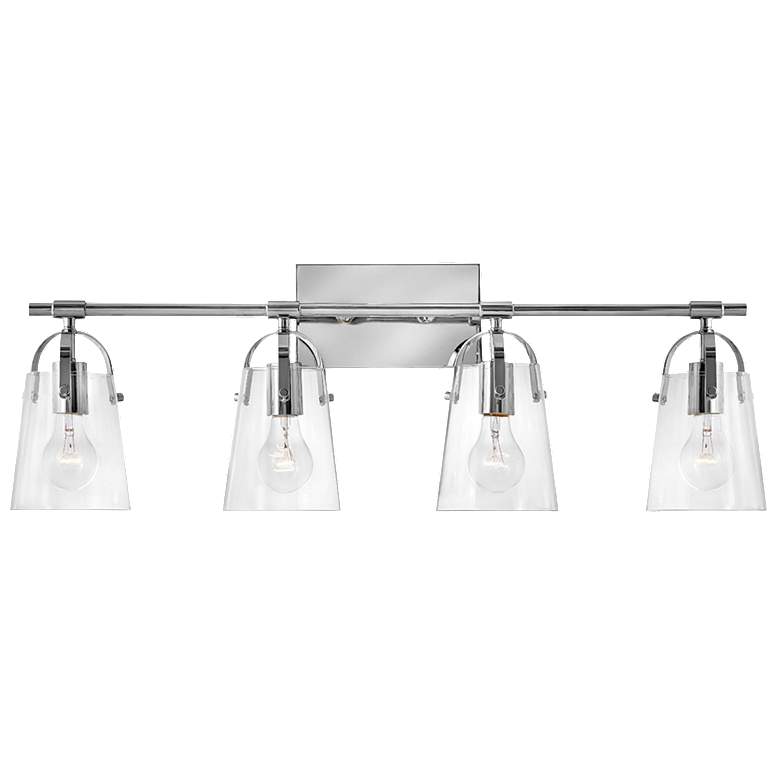 Image 1 Foster 31 3/4" Wide Chrome Bath Light by Hinkley Lighting