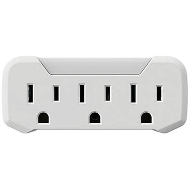 Foster 7" Wide White Triple Outlet Night Light