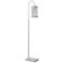 Foster White Metal Shepard Pole Arc Floor Lamp