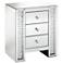 Fostoria 22 1/4" Wide Mirrored 3-Drawer Accent Table