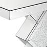 Fostoria 46 1/2" Wide Silver-Mirror Crystal Console Table in scene