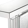 Fostoria 47 1/4" Wide Silver-Mirror Modern Crystal Console Table in scene