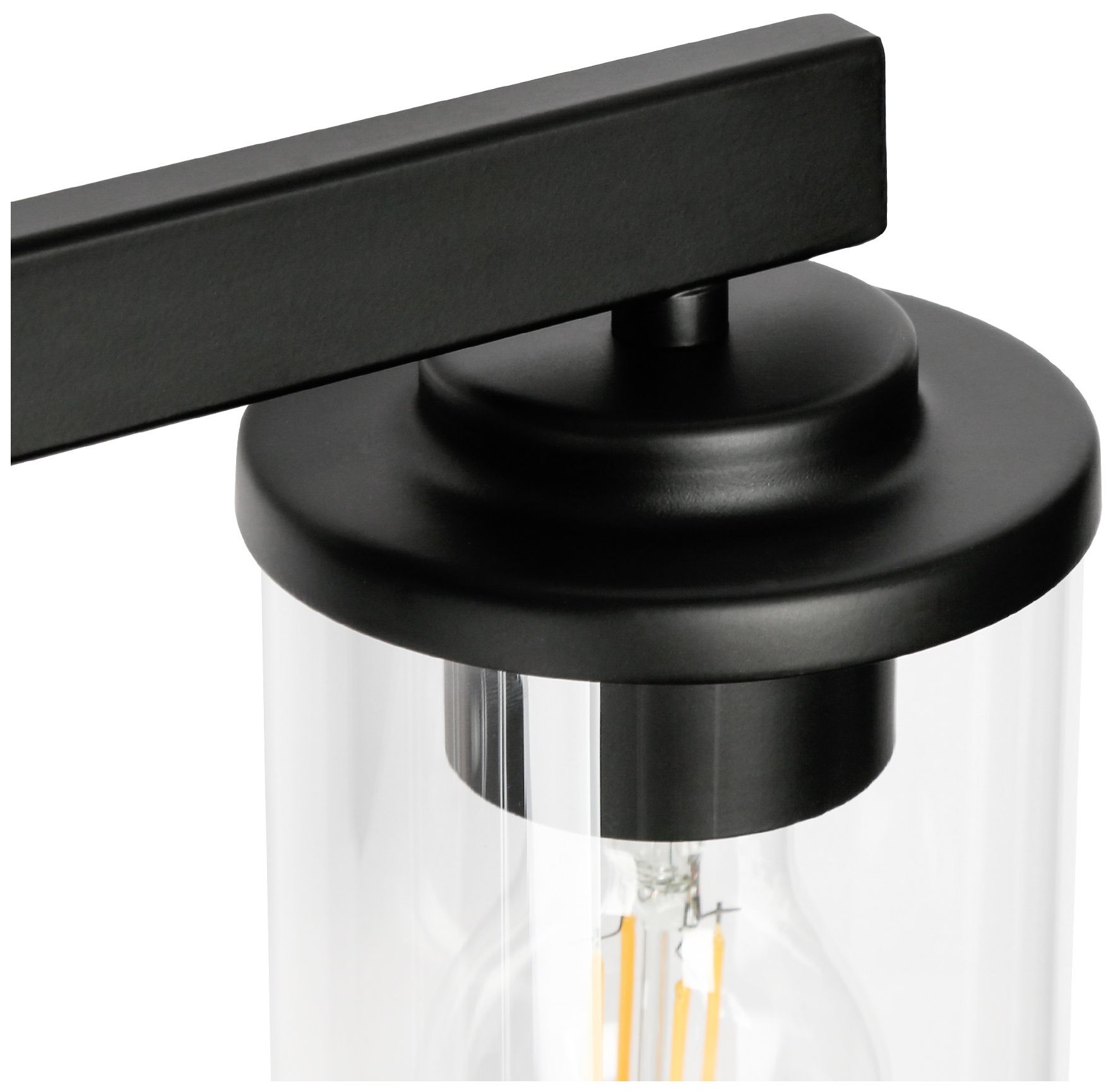 Image 3 Fouma 4-Light Black Bathroom Vanity Light more views