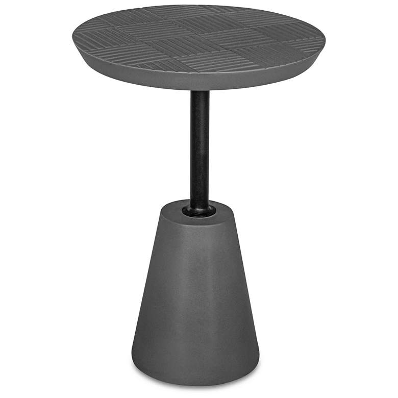 Image 2 Foundation Outdoor Accent Table Dark Grey more views