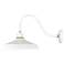 Foundry 15 1/4" High Gloss White Outdoor Wall Light
