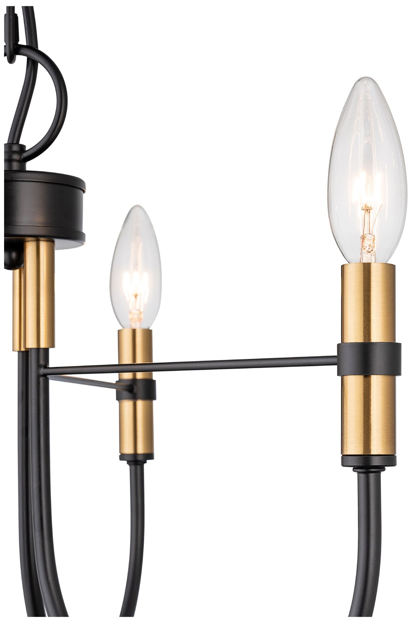Image 5 Foundry 18" Wide 3-Light Black, Brass Pendant more views