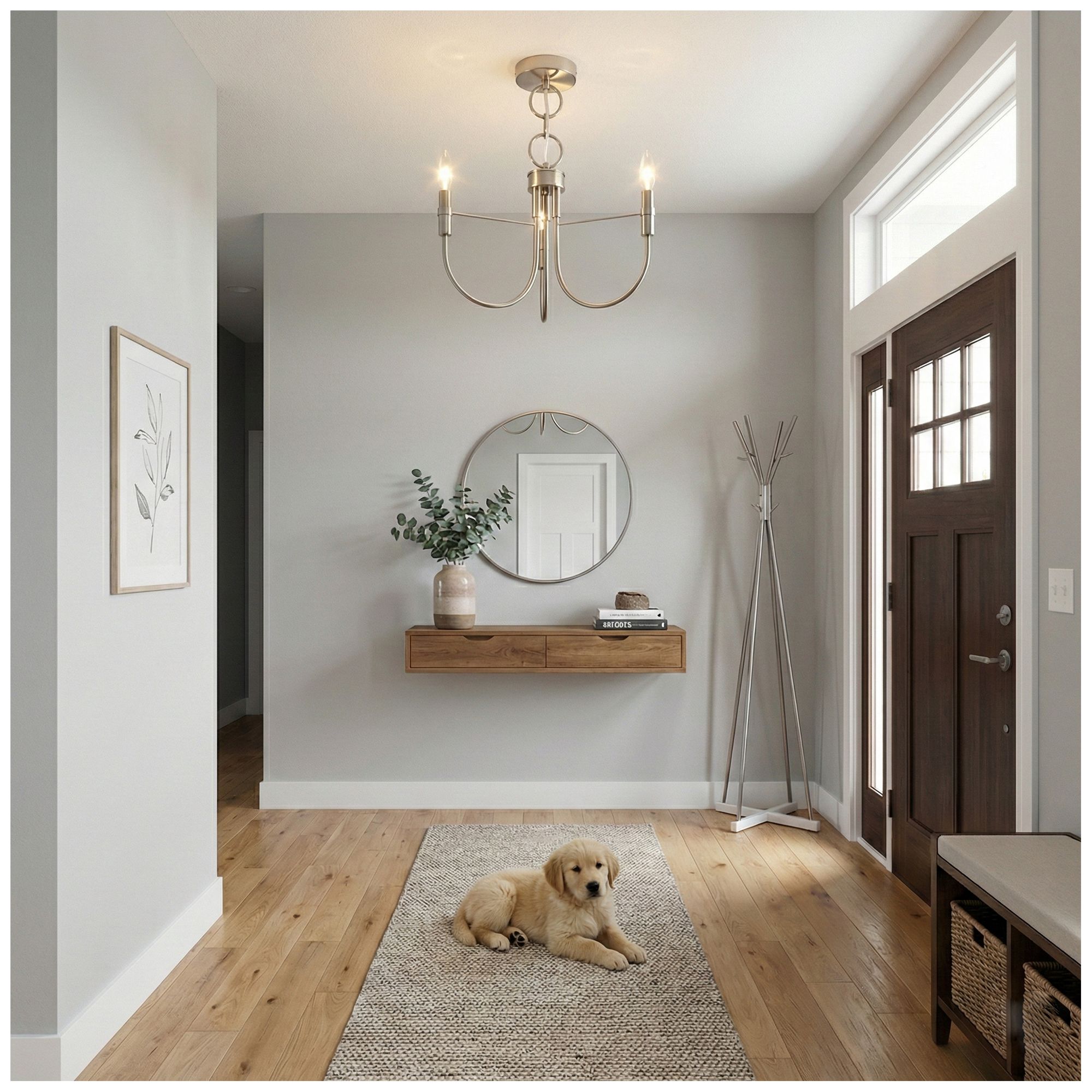 Image 5 Foundry 18" Wide 3-Light Brushed Nickel Pendant more views