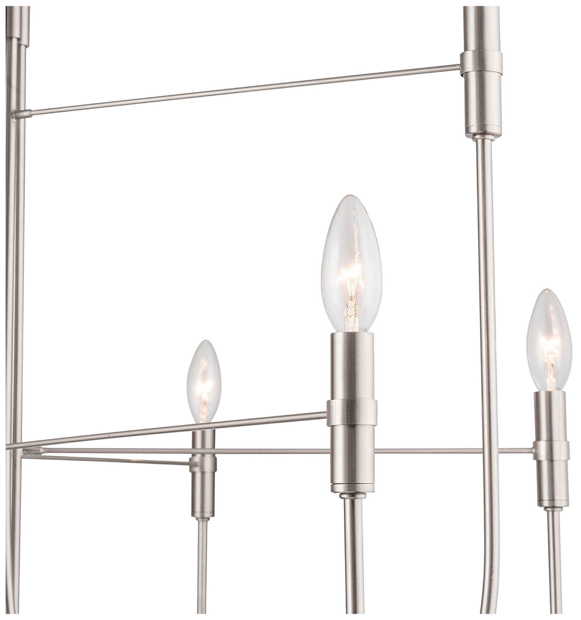Image 4 Foundry 33" Wide 9-Light Brushed Nickel Chandelier more views