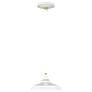 Foundry 5 1/2" High Gloss White Outdoor Hanging Light
