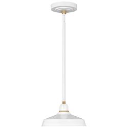 Foundry 5 1/2&quot; High Gloss White Outdoor Hanging Light