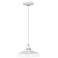 Foundry 6" High Gloss White Outdoor Hanging Light
