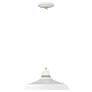 Foundry 7 1/2" High Gloss White Outdoor Hanging Light