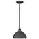 Foundry 8 3/4" High Textured Black Outdoor Hanging Light