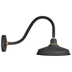 Foundry Classic 13 3/4&quot; High Black Outdoor Barn Wall Light