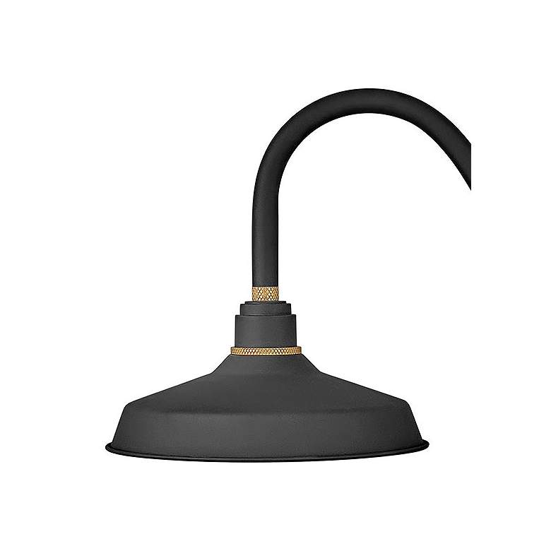 Image 3 Foundry Classic 13 3/4" High Black Outdoor Barn Wall Light more views