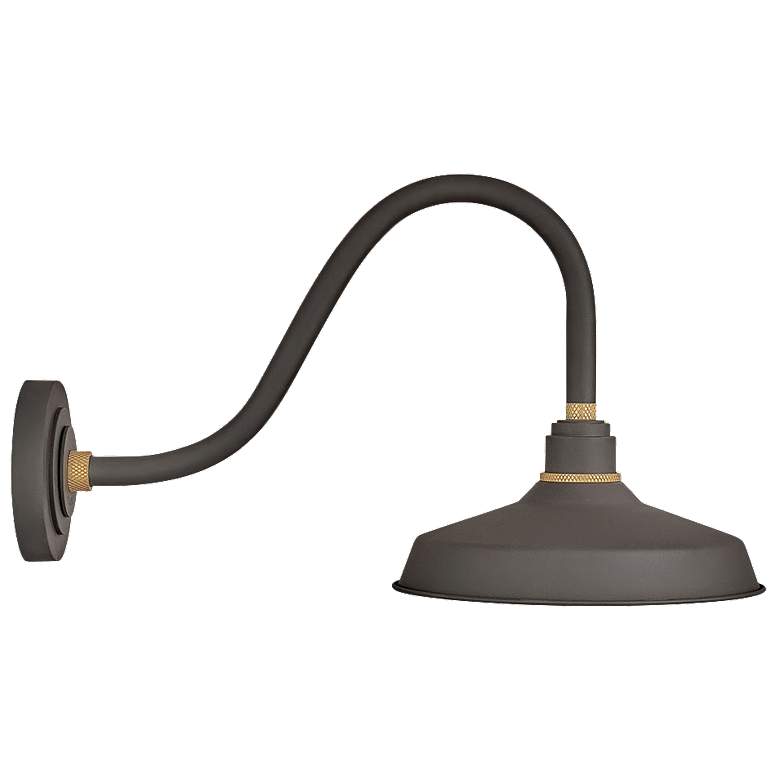Image 1 Foundry Classic 13 3/4" High Bronze Outdoor Barn Wall Light