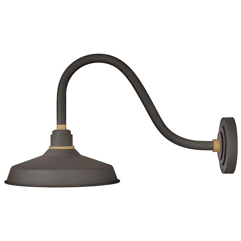 Image 1 Foundry Classic 13 3/4 inch High Bronze Outdoor Barn Wall Light