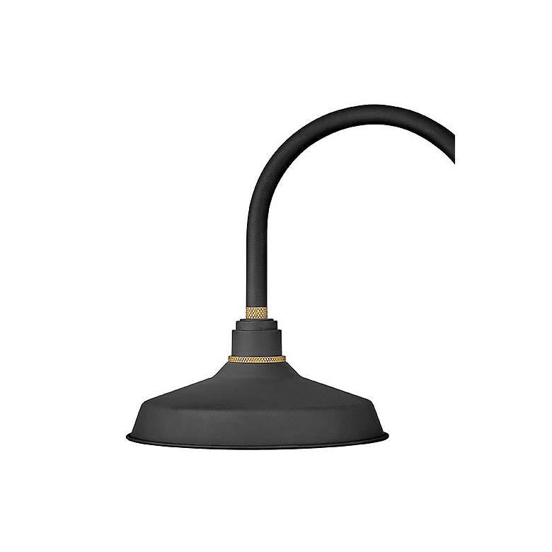 Image 2 Foundry Classic 15 1/2" High Black Outdoor Barn Wall Light more views