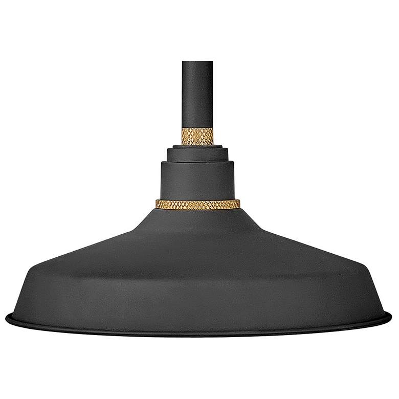 Image 3 Foundry Classic 15 1/2" High Black Outdoor Barn Wall Light more views