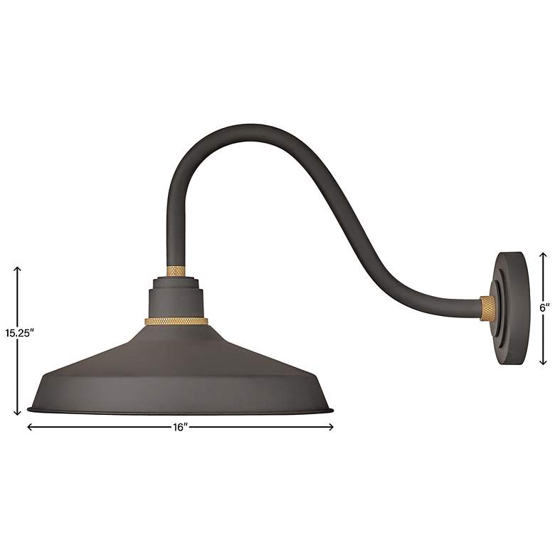 Image 3 Foundry Classic 15 1/4" High Bronze Outdoor Barn Wall Light more views