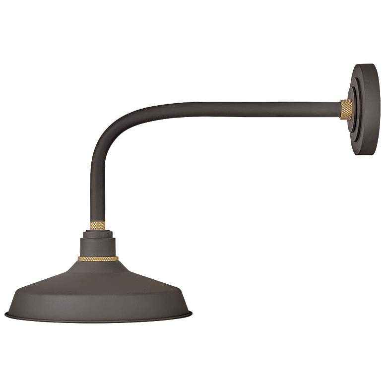 Image 1 Foundry Classic 16"H Museum Bronze Outdoor Barn Wall Light
