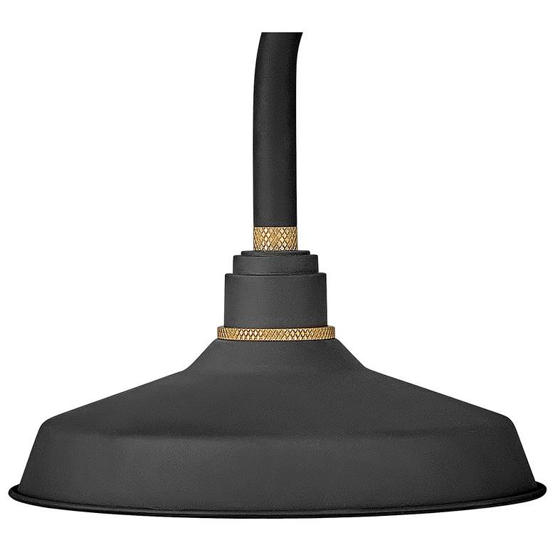 Image 3 Foundry Classic 16"H Textured Black Outdoor Barn Wall Light more views