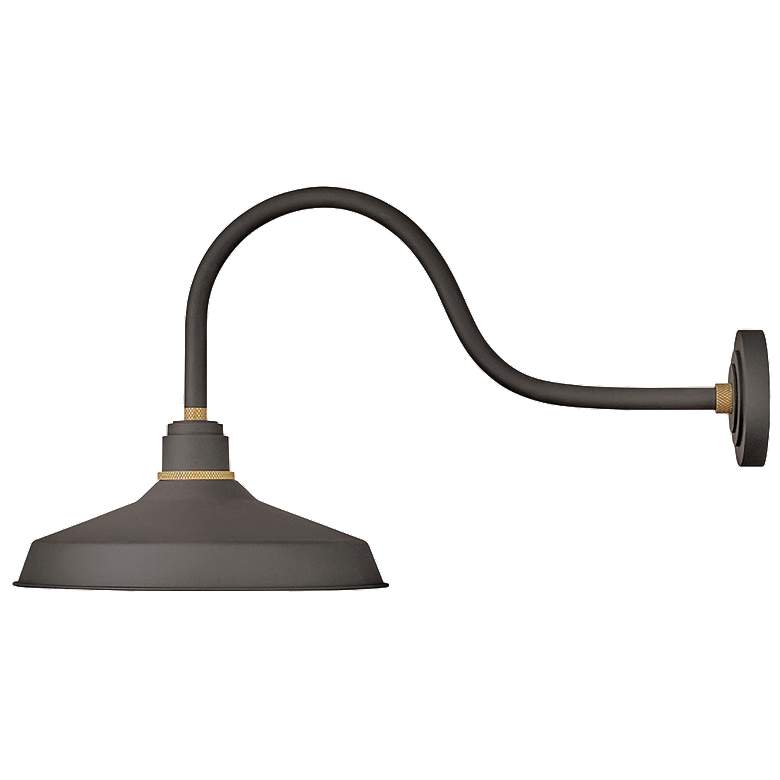 Image 1 Foundry Classic 17 1/4" High Bronze Outdoor Barn Wall Light