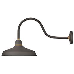 Foundry Classic 17 1/4&quot; High Bronze Outdoor Barn Wall Light