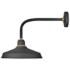 Foundry Classic 18"H Textured Black Outdoor Barn Wall Light