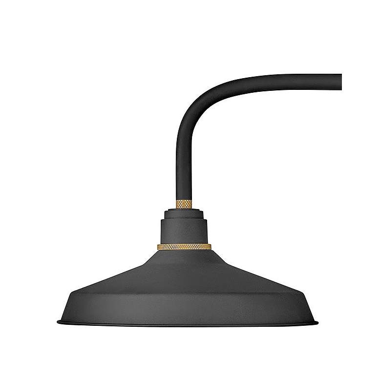 Image 2 Foundry Classic 18"H Textured Black Outdoor Barn Wall Light more views