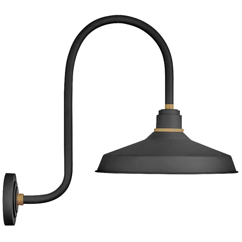 Image 1 Foundry Classic 23 3/4" High Black Outdoor Barn Wall Light