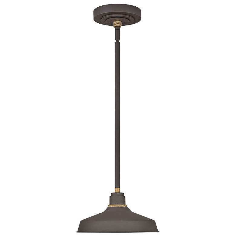 Image 1 Foundry Classic 5 1/2 inchH Museum Bronze Outdoor Hanging Light