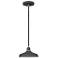 Foundry Classic 5 1/2"H Textured Black Outdoor Hanging Light