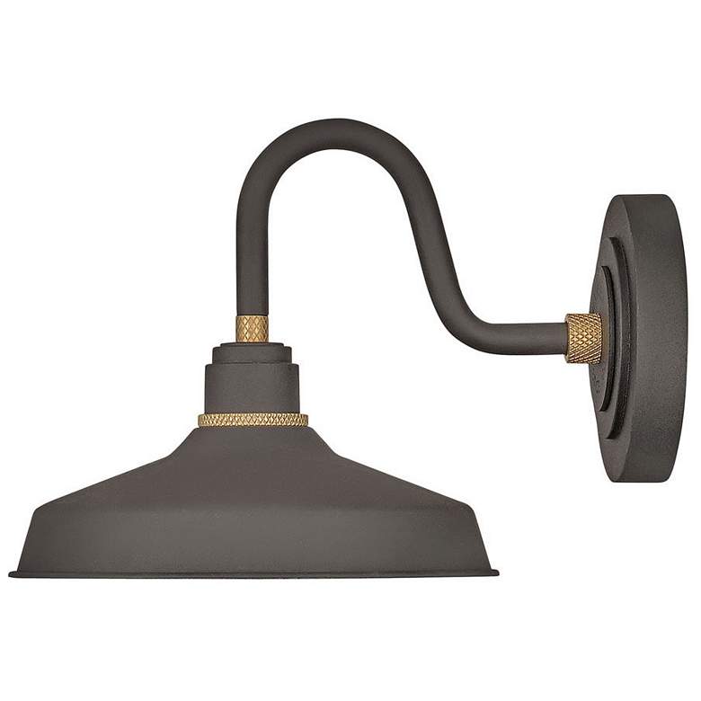 Image 1 Foundry Classic 9 1/4 inch High Bronze Outdoor Barn Wall Light