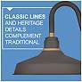 7_Foundry Classic 9 1/4" High Bronze Outdoor Barn Wall Light more views