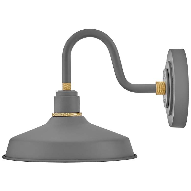 Image 3 Foundry Classic 9 1/4" High Gray Outdoor Barn Wall Light more views