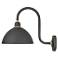 Foundry Dome 17" High Black Small Outdoor Barn Wall Light