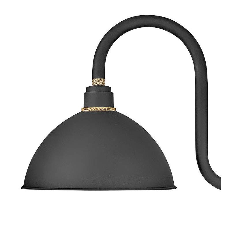 Image 2 Foundry Dome 17" High Black Small Outdoor Barn Wall Light more views