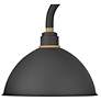 3_Foundry Dome 17" High Black Small Outdoor Barn Wall Light more views