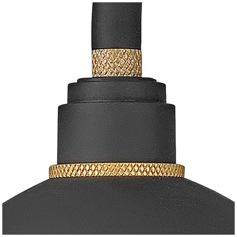 Image 4 Foundry Dome 17" High Black Small Outdoor Barn Wall Light more views