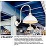 7_Foundry Dome 17" High Black Small Outdoor Barn Wall Light more views