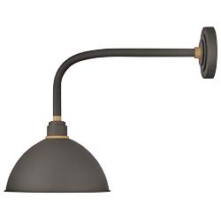 Foundry Dome 18 1/2&quot;H Museum Bronze Outdoor Barn Wall Light