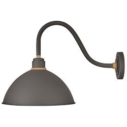 Foundry Dome 18&quot; High Museum Bronze Outdoor Barn Wall Light
