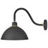 Foundry Dome 18" High Textured Black Outdoor Barn Wall Light