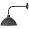 Foundry Dome 20 1/2"H Textured Black Outdoor Barn Wall Light