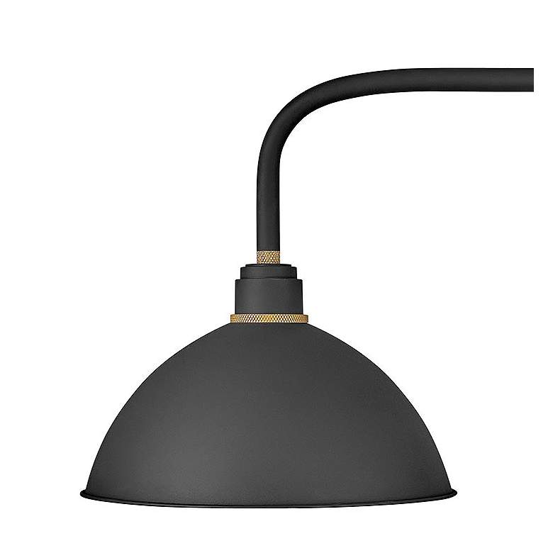 Image 2 Foundry Dome 20 1/2"H Textured Black Outdoor Barn Wall Light more views