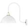 Foundry Dome 23 3/4"H Gloss White Outdoor Barn Wall Light